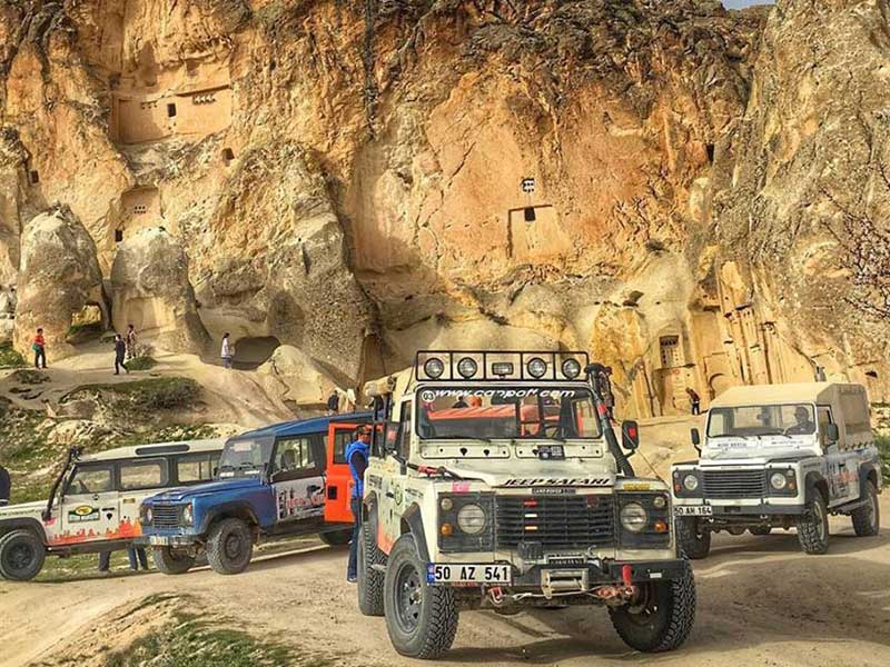 Cappadocia Jeep Safari outisde a monastic complex